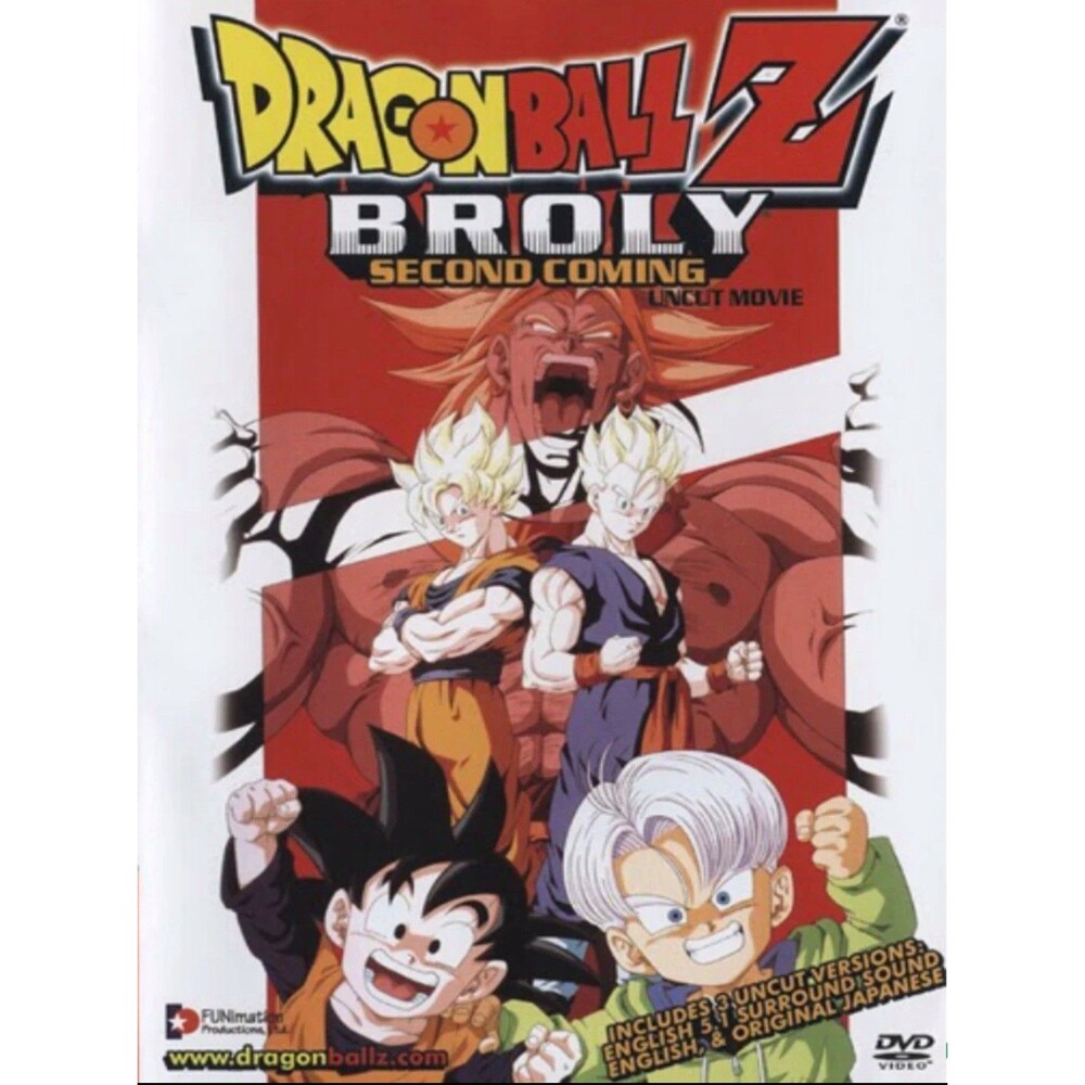 Dragon Ball Z Broly: Second Coming Uncut Movie DVD FUNimation FN-03832